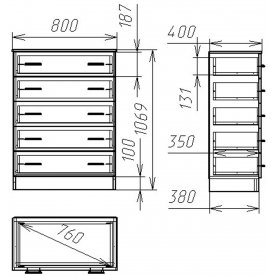 Комод Мебелеф-8