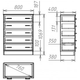 Комод Мебелеф-8