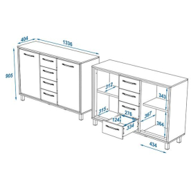Комод Мельбурн 1012.М1