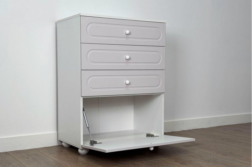 Комод Милана белое дерево / сакура