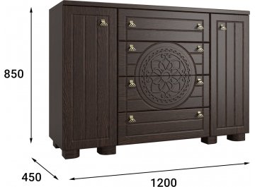 Комод Комод Монблан МБ-36К