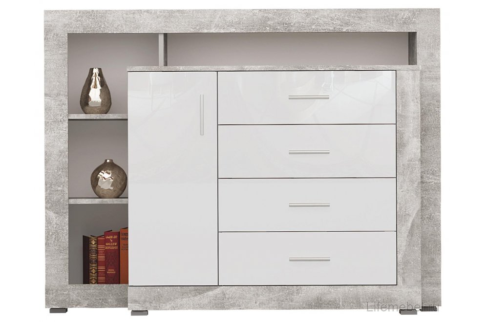 Комод Mирандa atelier / белый глянец