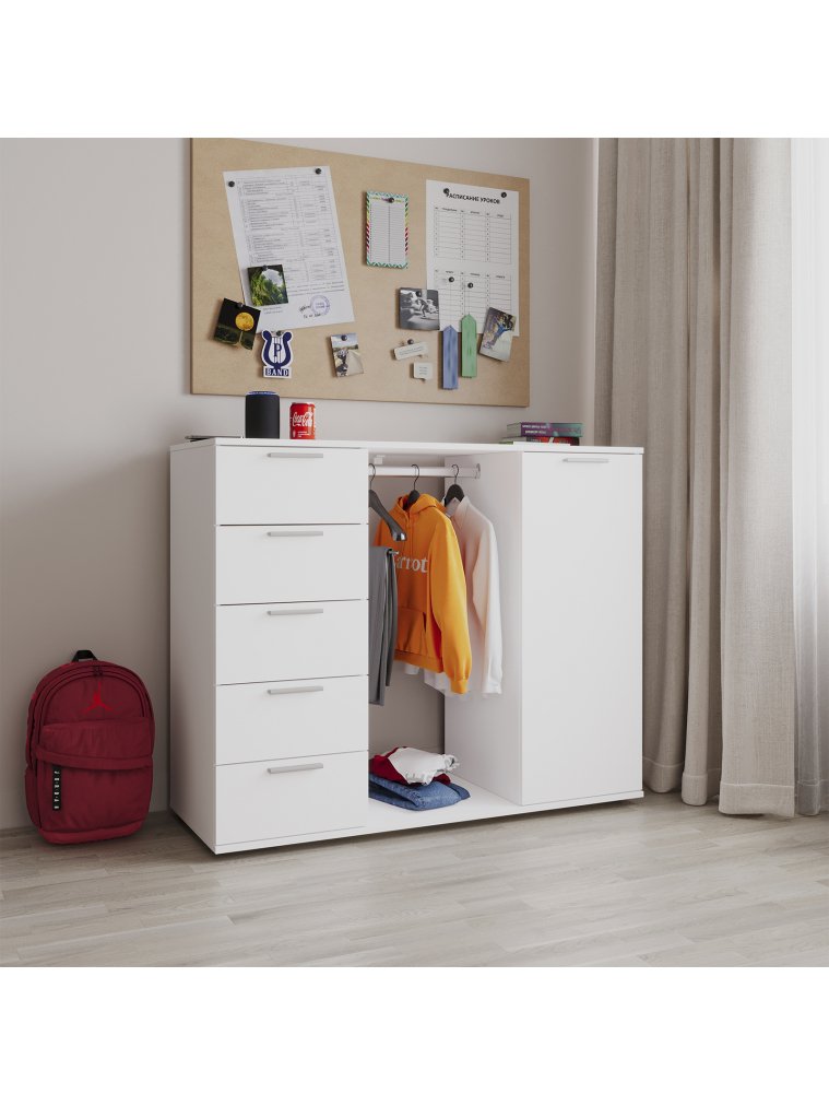 Комод Николь лдсп белый