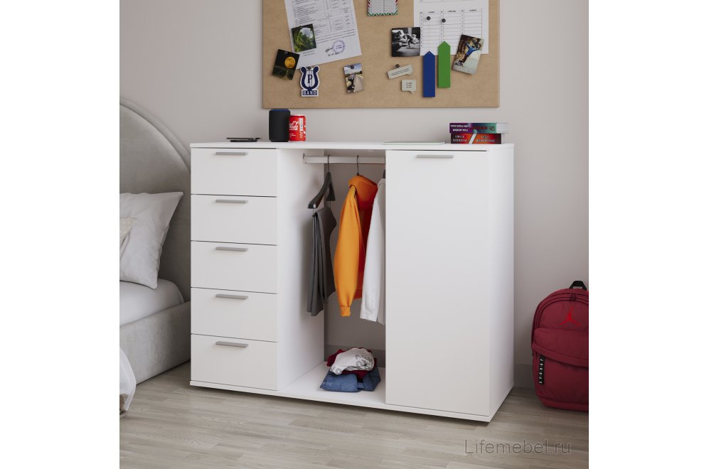 Комод Николь лдсп белый