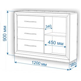Комод Нобиле Км-120/38 ФС КШок