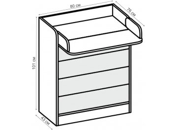 Комод ясень