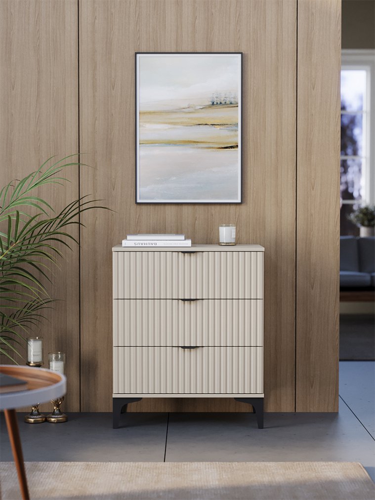 Комод ridberg andre 3Я кашемир / черный