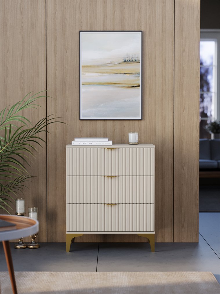 Комод ridberg andre 3Я кашемир / золото