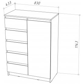 Комод Рунтроп Т-15