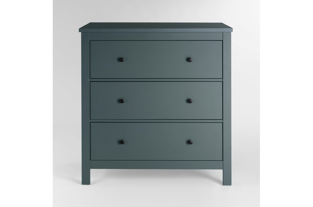 Комод Сага 3 ящика бирюзовый