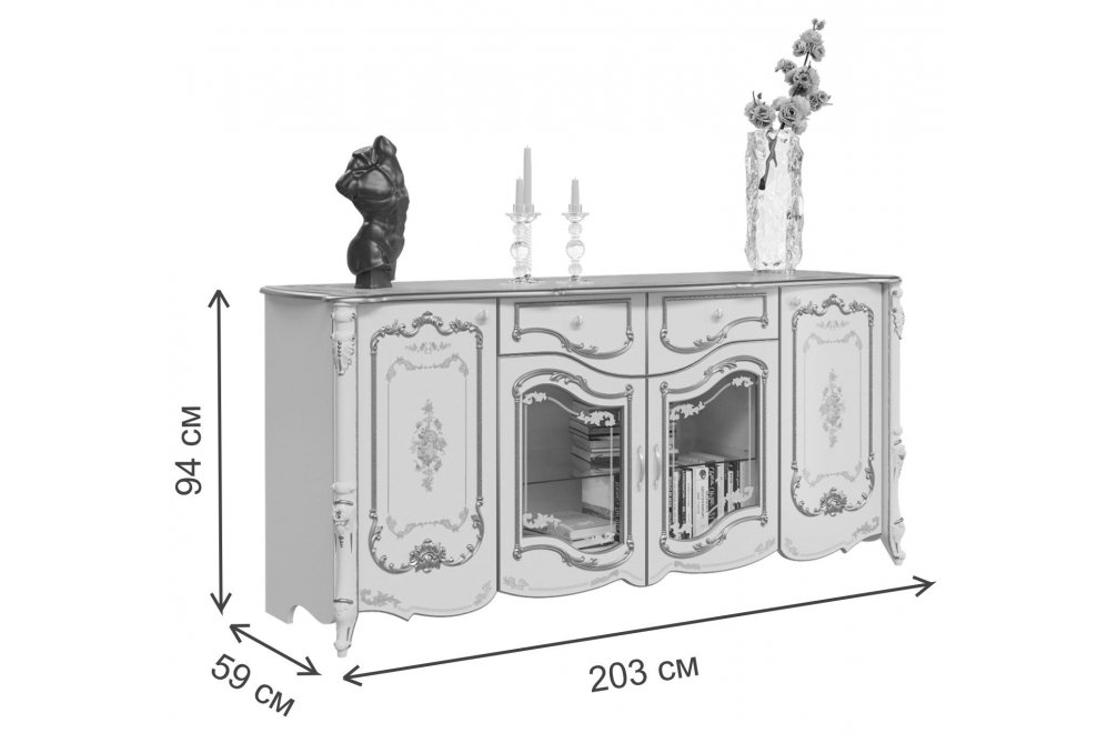 Комод Шейх слоновая кость