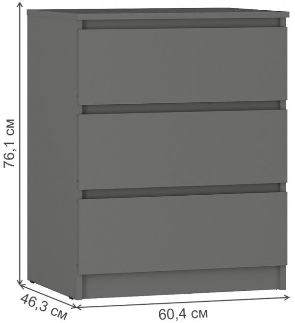 Комод Симпл КМ-01 графит