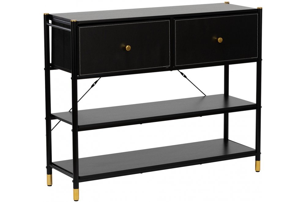 Комод-стеллаж Leset Нирита / Хайди черный