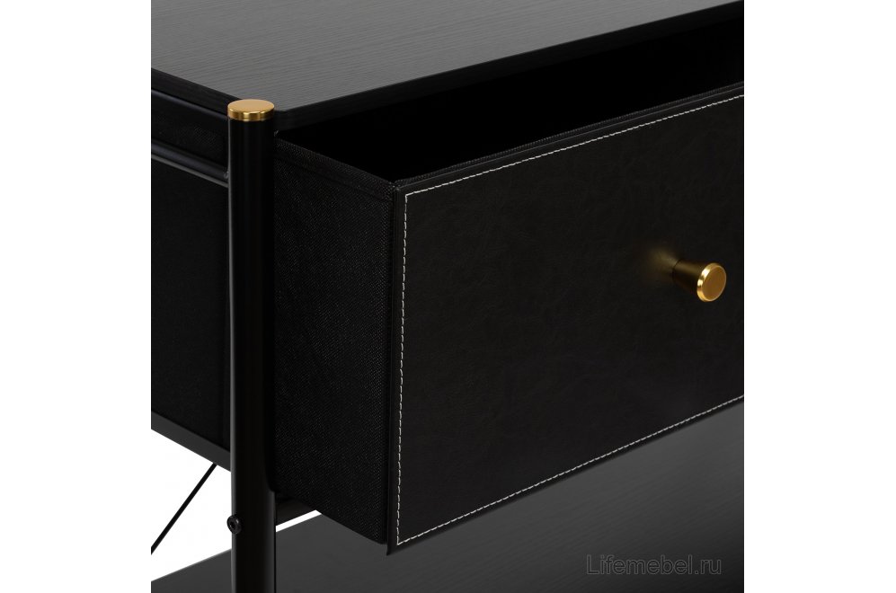 Комод-стеллаж Leset Нирита / Хайди черный