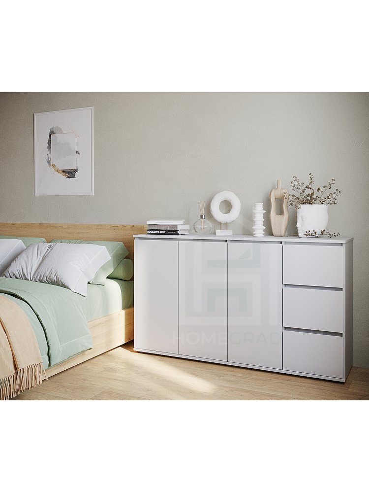 Комод Сура 1504 белый ЛДСП