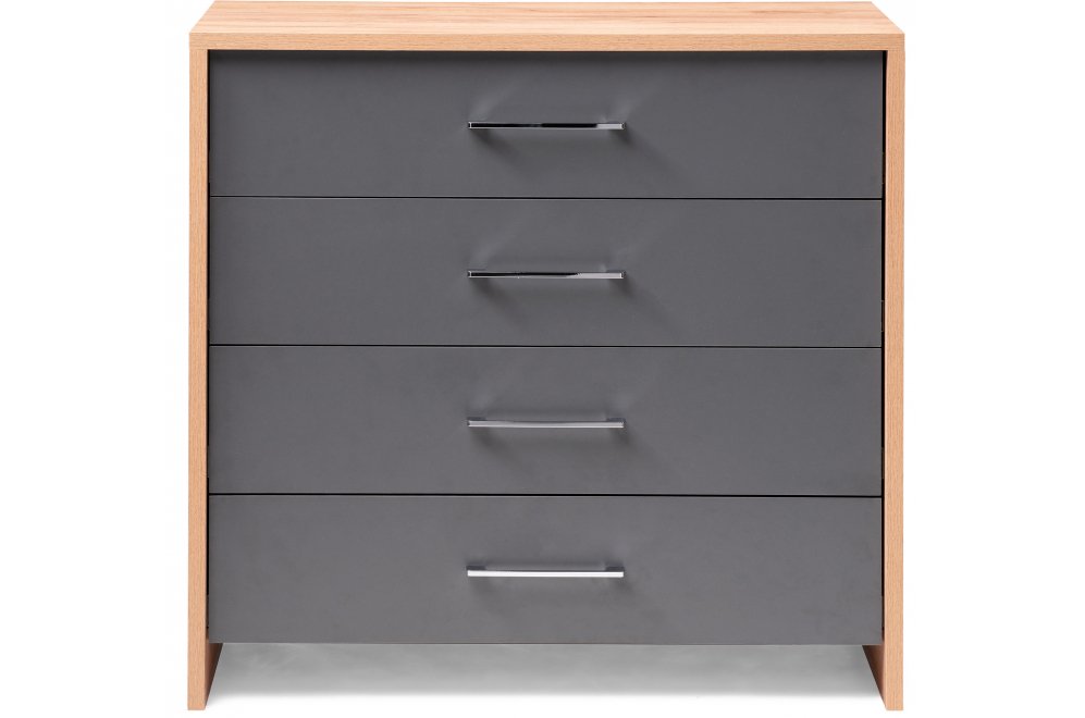 Комод Тхан дуб крафт золотой / антрацит