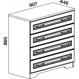Комод Тоскана ТД-353.04.01