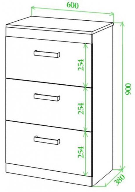 Комод Той 60 НБЕ нельсон / белый