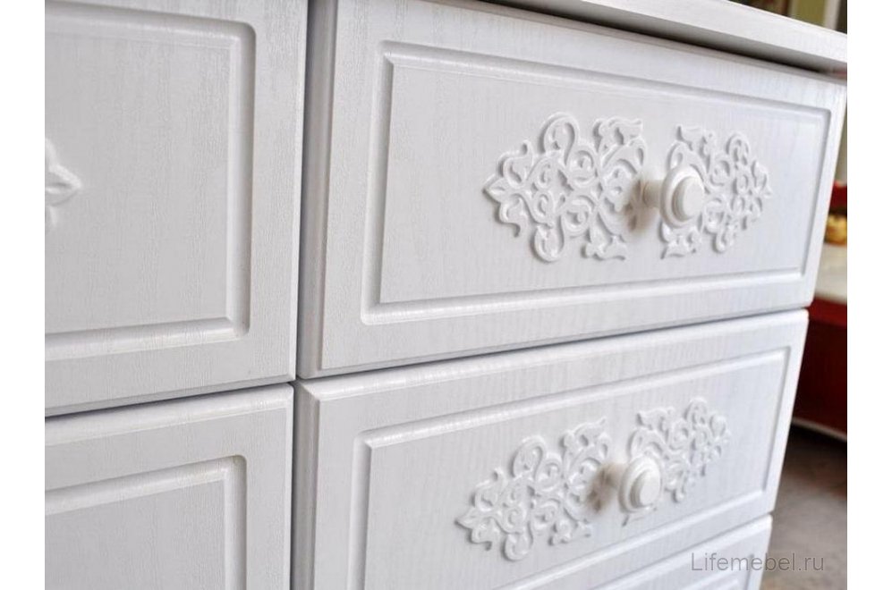Комод Ассоль АС-18 белое дерево