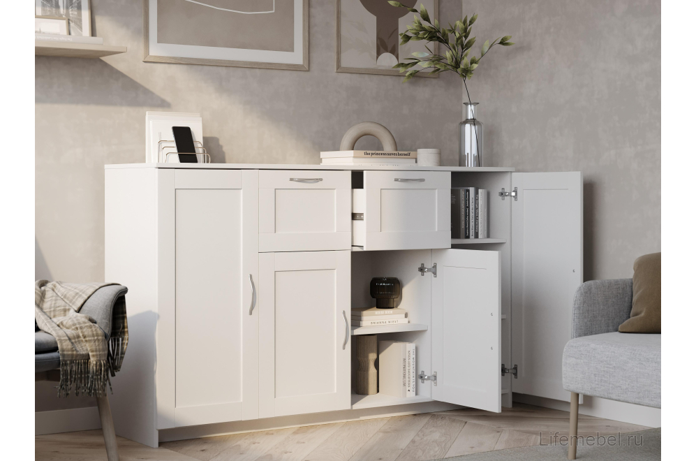 Комод Сириус 156х95 белый