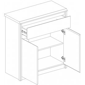 Комод Somma 2D1S