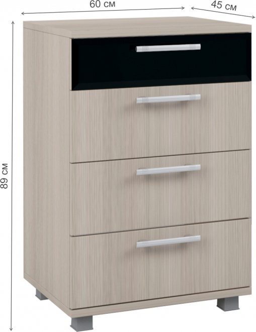 Комод Ультра № 9 шимо светлый