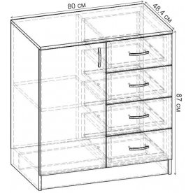 Комод Уют-2.12 К.064.800-01