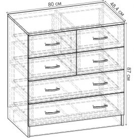 Комод Уют-2.4 К.056.800-01