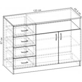 Комод Уют-3.11 К.078.1200-01