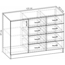 Комод Уют-3.2 К.069.1200-01