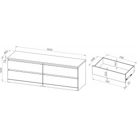 Комод Варма Прайм 4Д