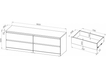 Комод Варма Прайм 4Д