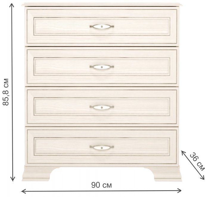 Комод Венеция 3 бодега светлая