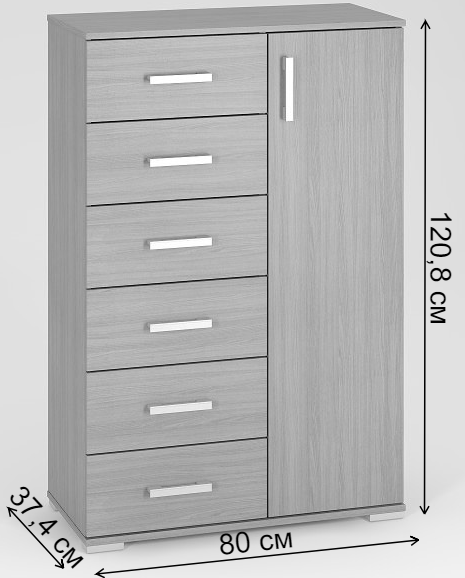 Комод Вента-26 вишня