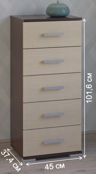 Комод Вента-85 венге / дуб молочный