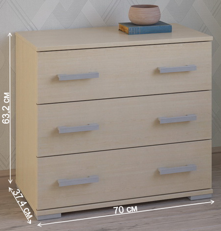 Комод Вента-91 дуб молочный