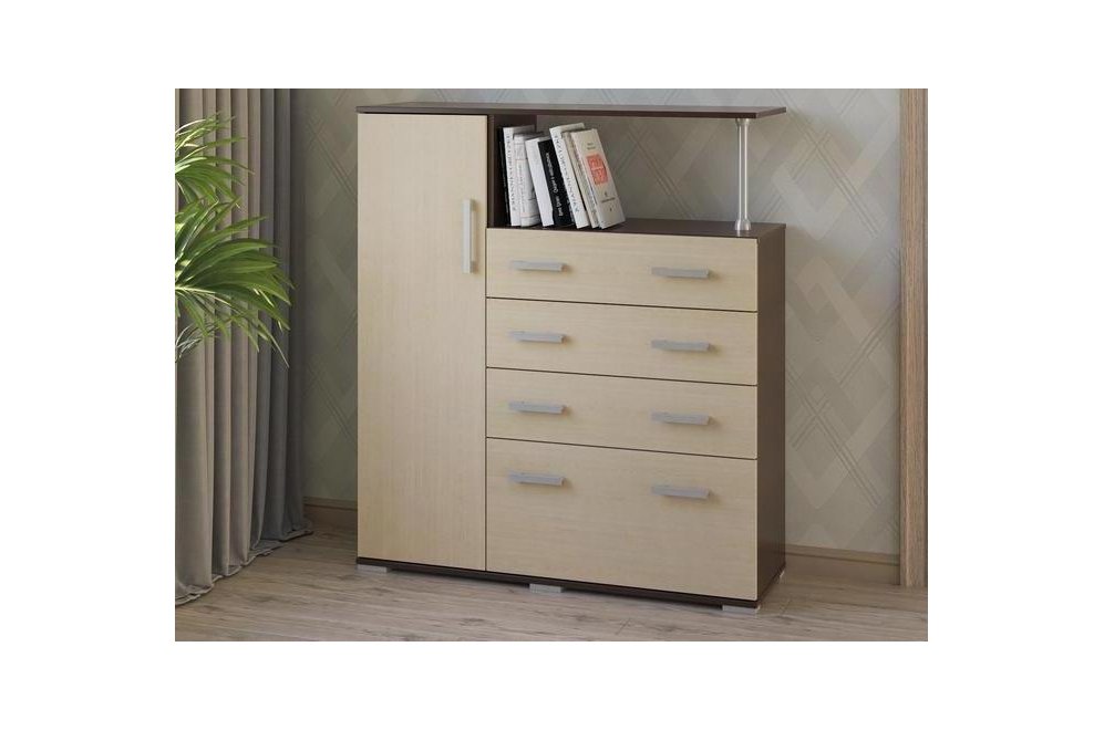 Комод Вента-9 венге / дуб молочный левый