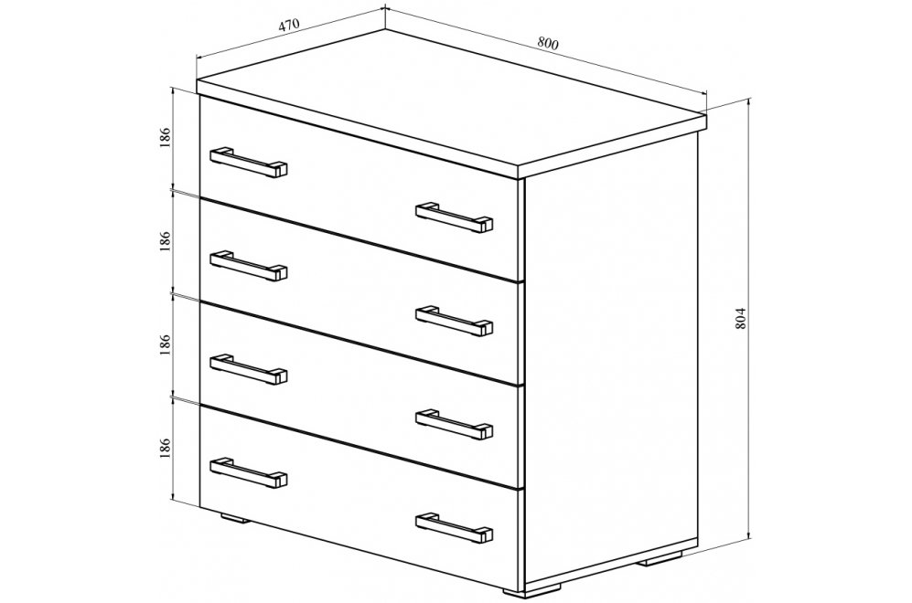 Комод Виктория ВИ-71 дуб крафт золотой