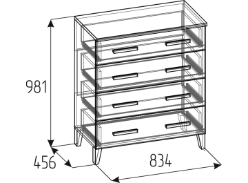 Комод Норвуд 455
