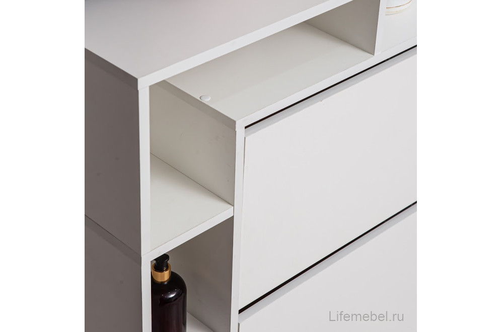 Комод Ultra Plus белое тиснение