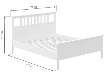 Двухспальная кровать Leset Мира