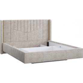 Двуспальная кровать Диор 160x200 см кашемир суфле