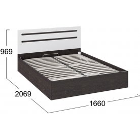 Двуспальная кровать Фьюжн ТД-260.01.04 160x200 с ПМ