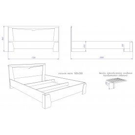 Двуспальная кровать Гарда