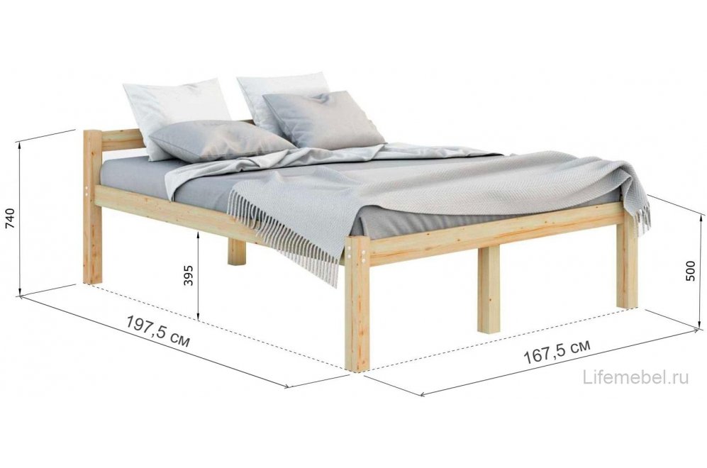 Двуспальная кровать Гор 160х190