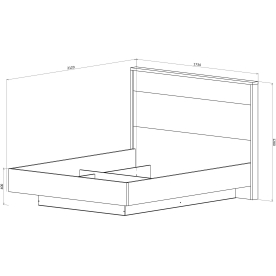 Двуспальная кровать Кения 5005.06.08.1 М1