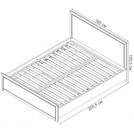 Двуспальная кровать Коен LOZ