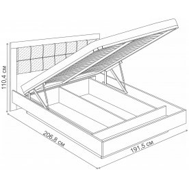 Двуспальная кровать Лаэль Сканди 5