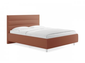 Двуспальная кровать Linda терракотовый тедди