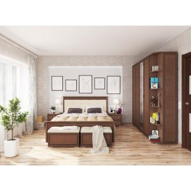 Двуспальная кровать Ливорно с настилом